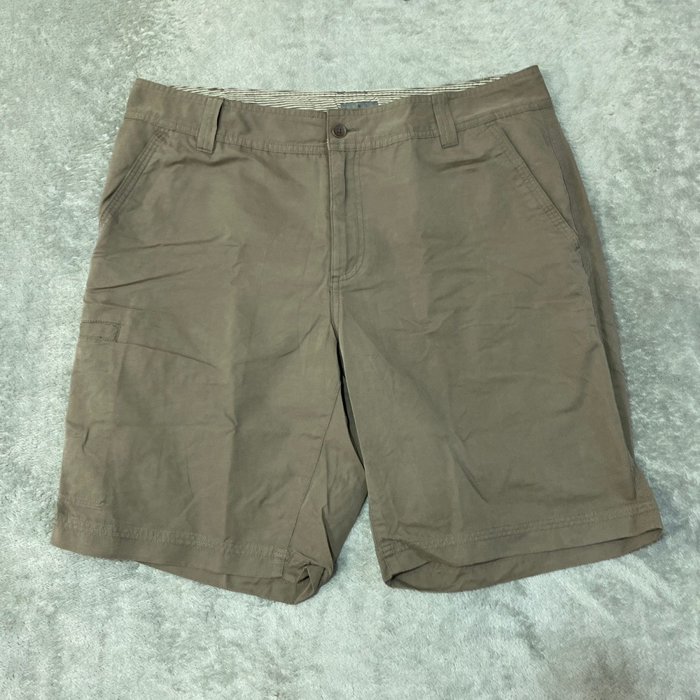 Royal Robbins Shorts Men's L Khaki Polyester Blend Outdoor Hiking Cargo